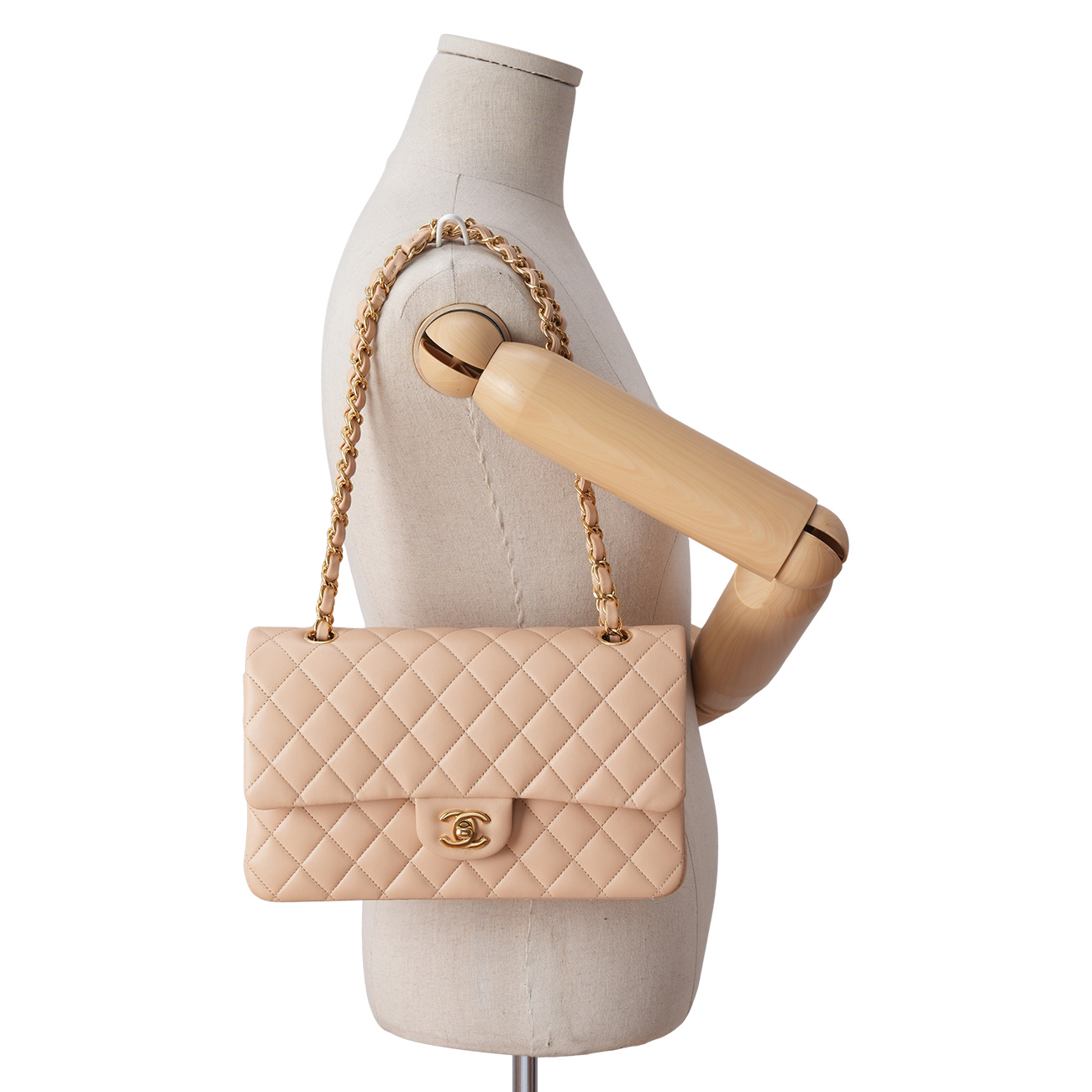 Chanel(USED)샤넬 램스킨 클래식 미듐 플랩백