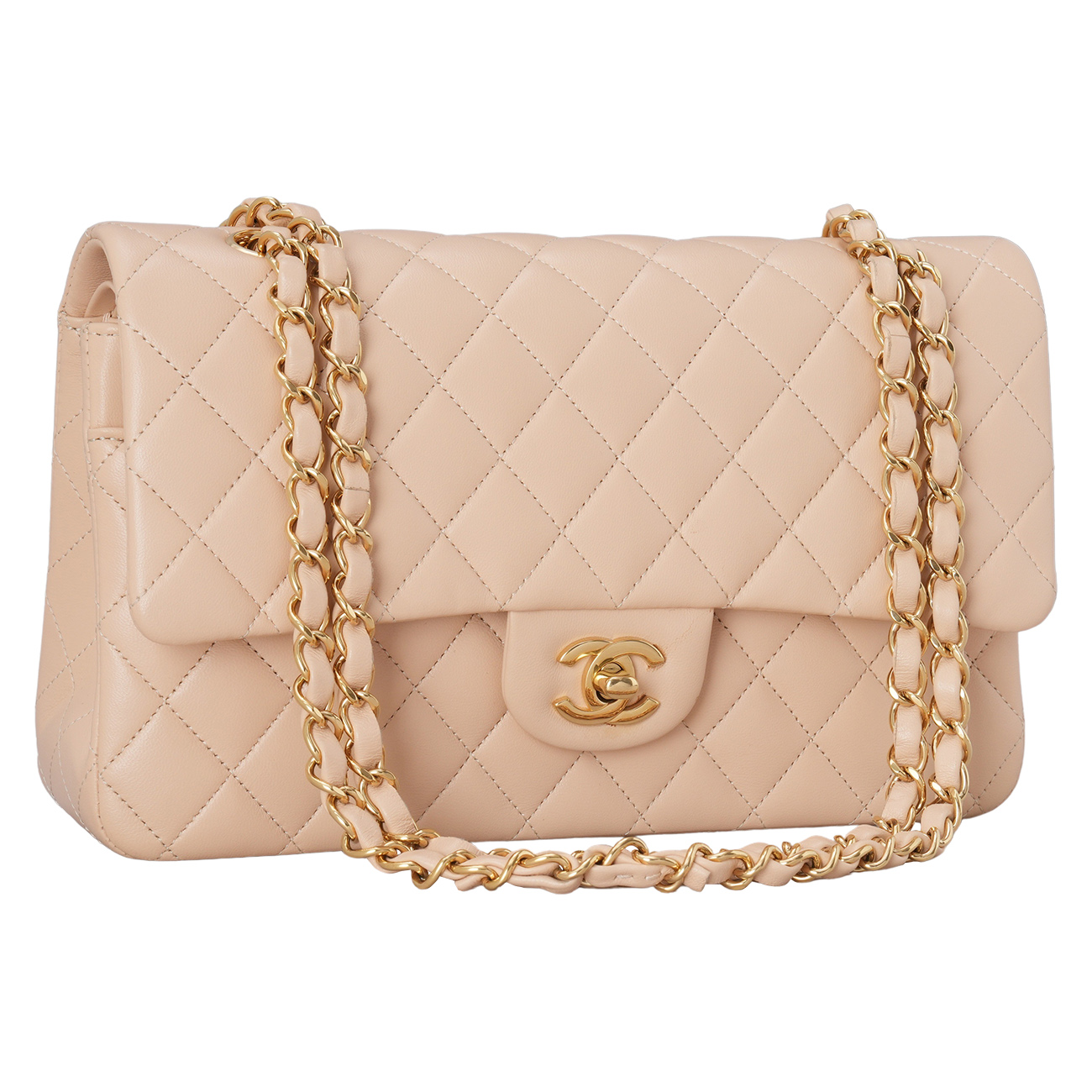 Chanel(USED)샤넬 램스킨 클래식 미듐 플랩백