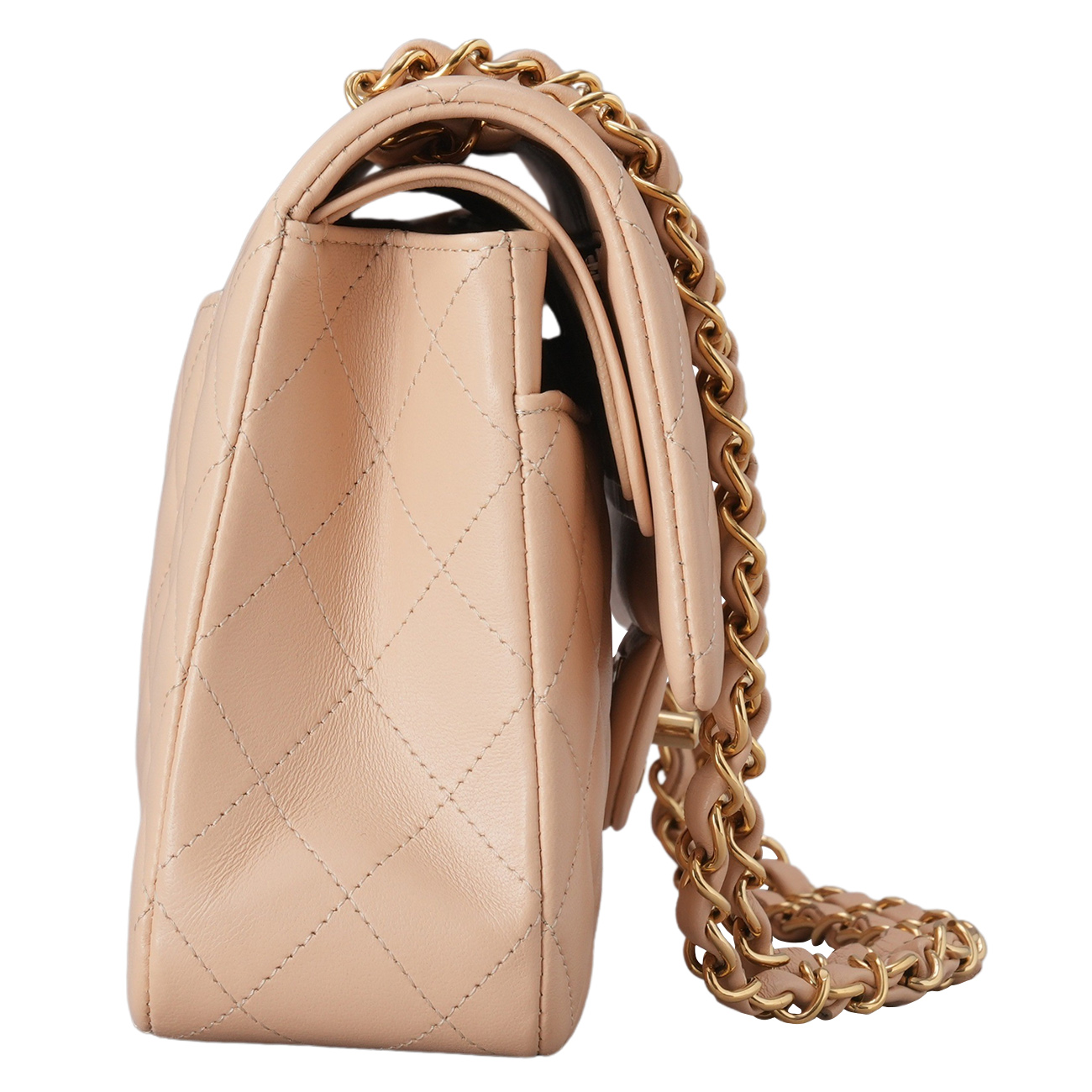 Chanel(USED)샤넬 램스킨 클래식 미듐 플랩백