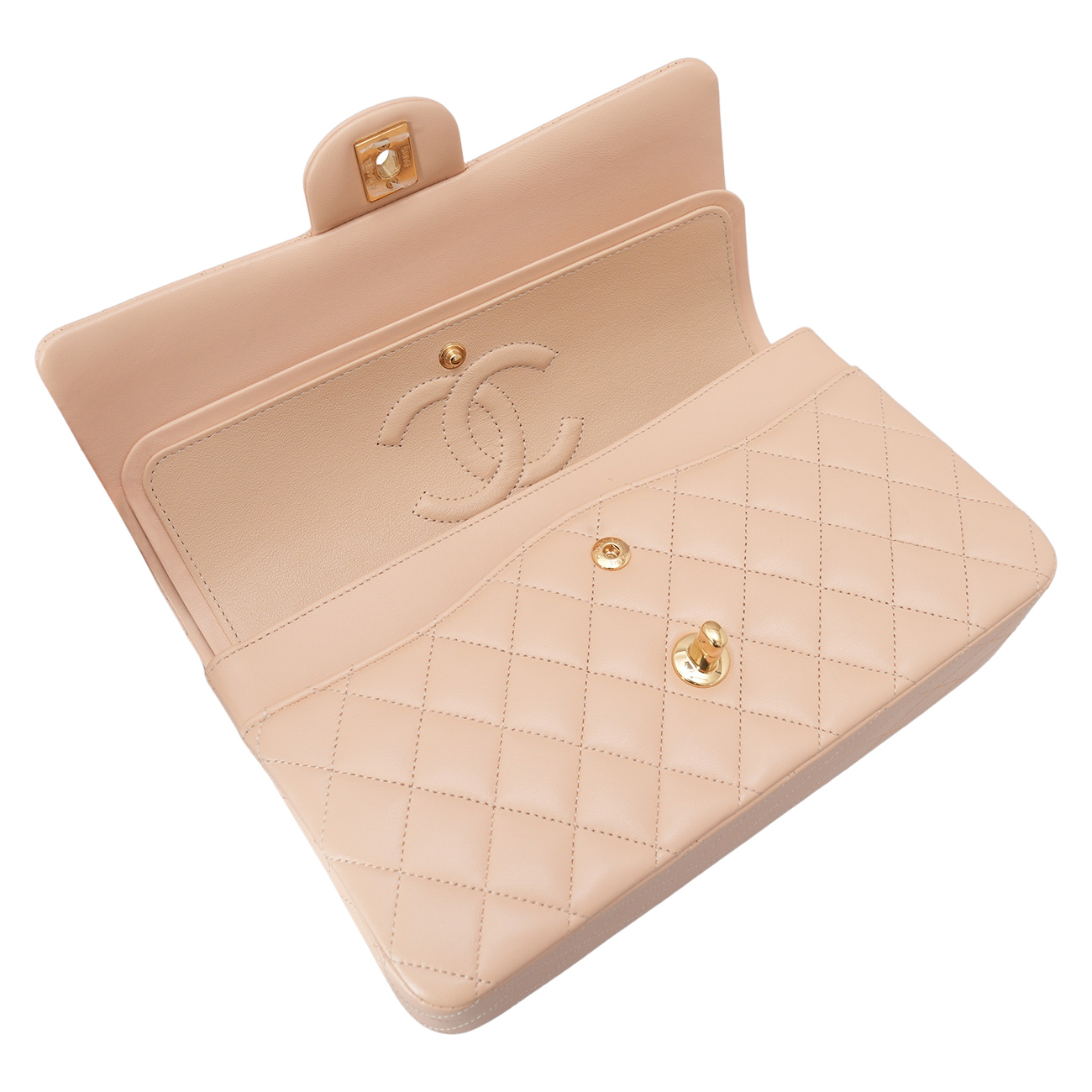 Chanel(USED)샤넬 램스킨 클래식 미듐 플랩백