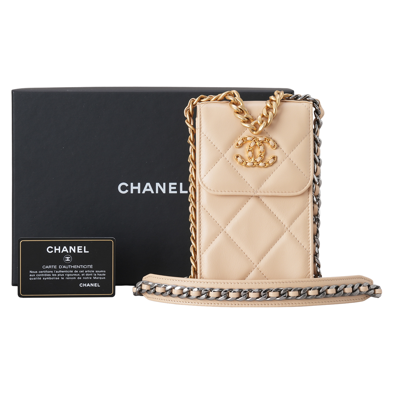 Chanel(USED)샤넬 19 폰홀더 체인백