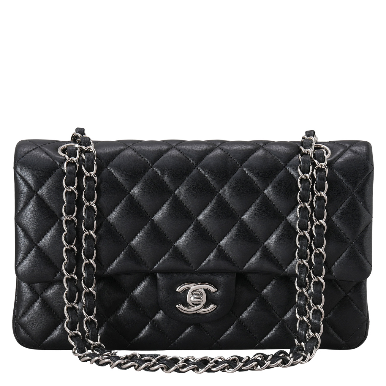 CHANEL(USED)샤넬 램스킨 클래식 미듐 플랩백