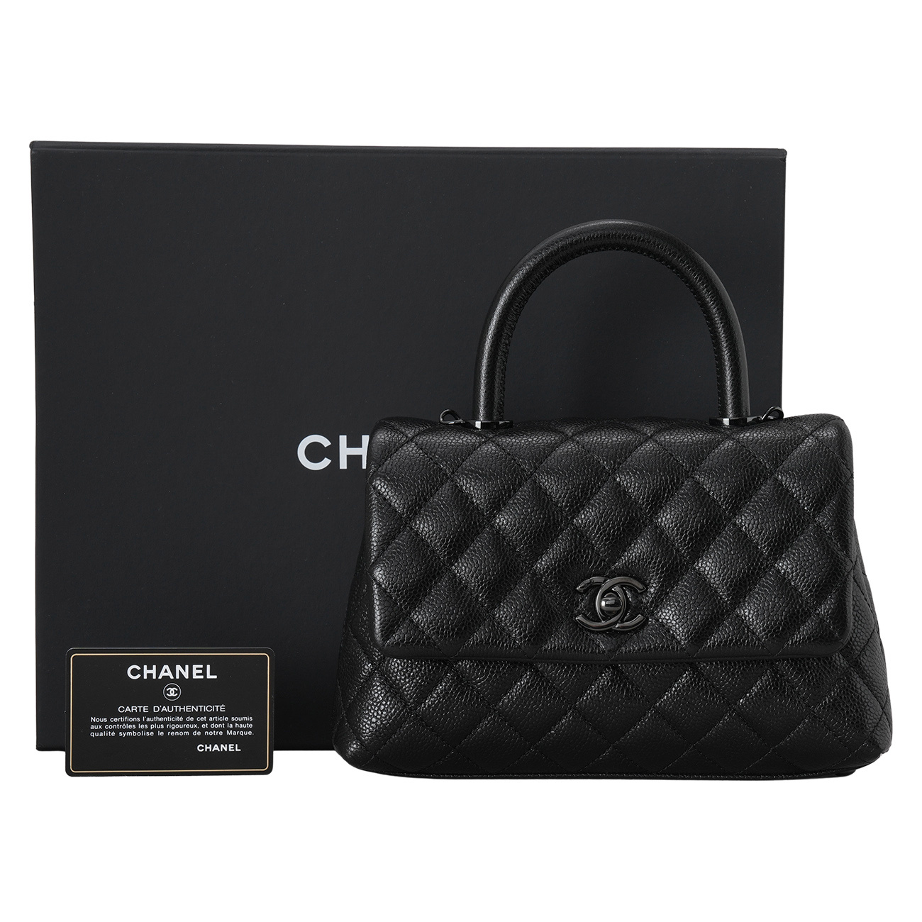 CHANEL(USED)샤넬 캐비어 코코핸들 스몰