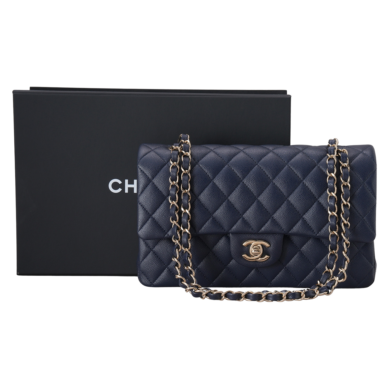 CHANEL(USED)샤넬 캐비어 클래식 미듐 플랩백