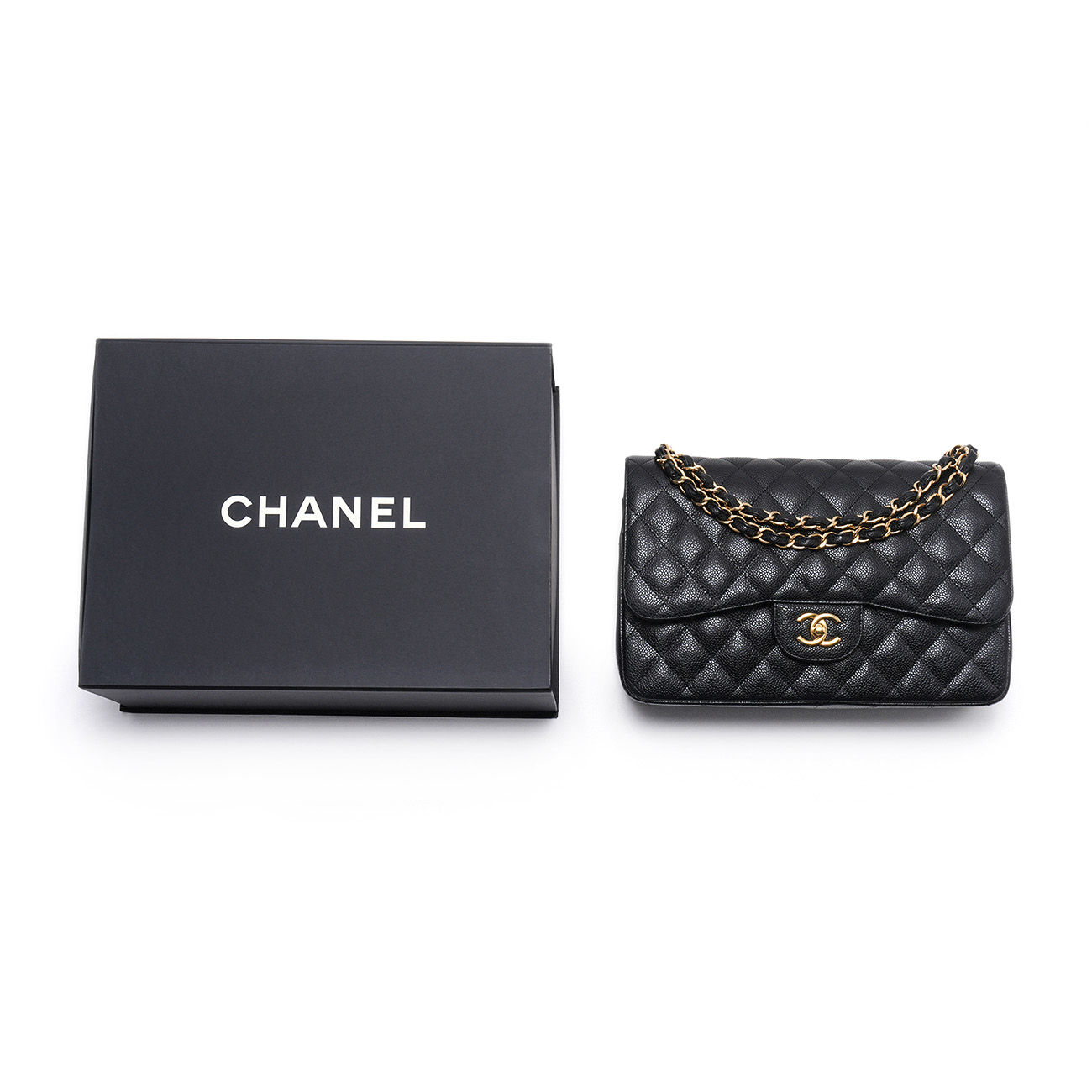 CHANEL(USED)샤넬 캐비어 클래식 점보 플랩백