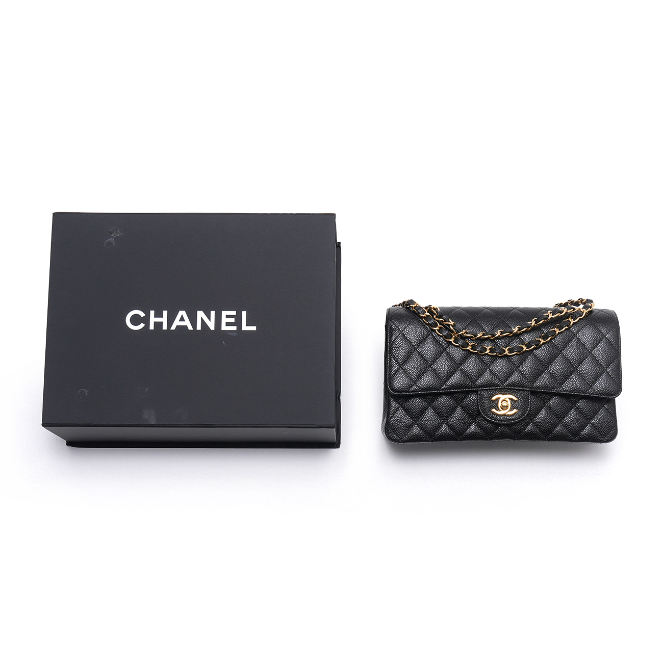 CHANEL(USED)샤넬 캐비어 클래식 미듐 플랩백