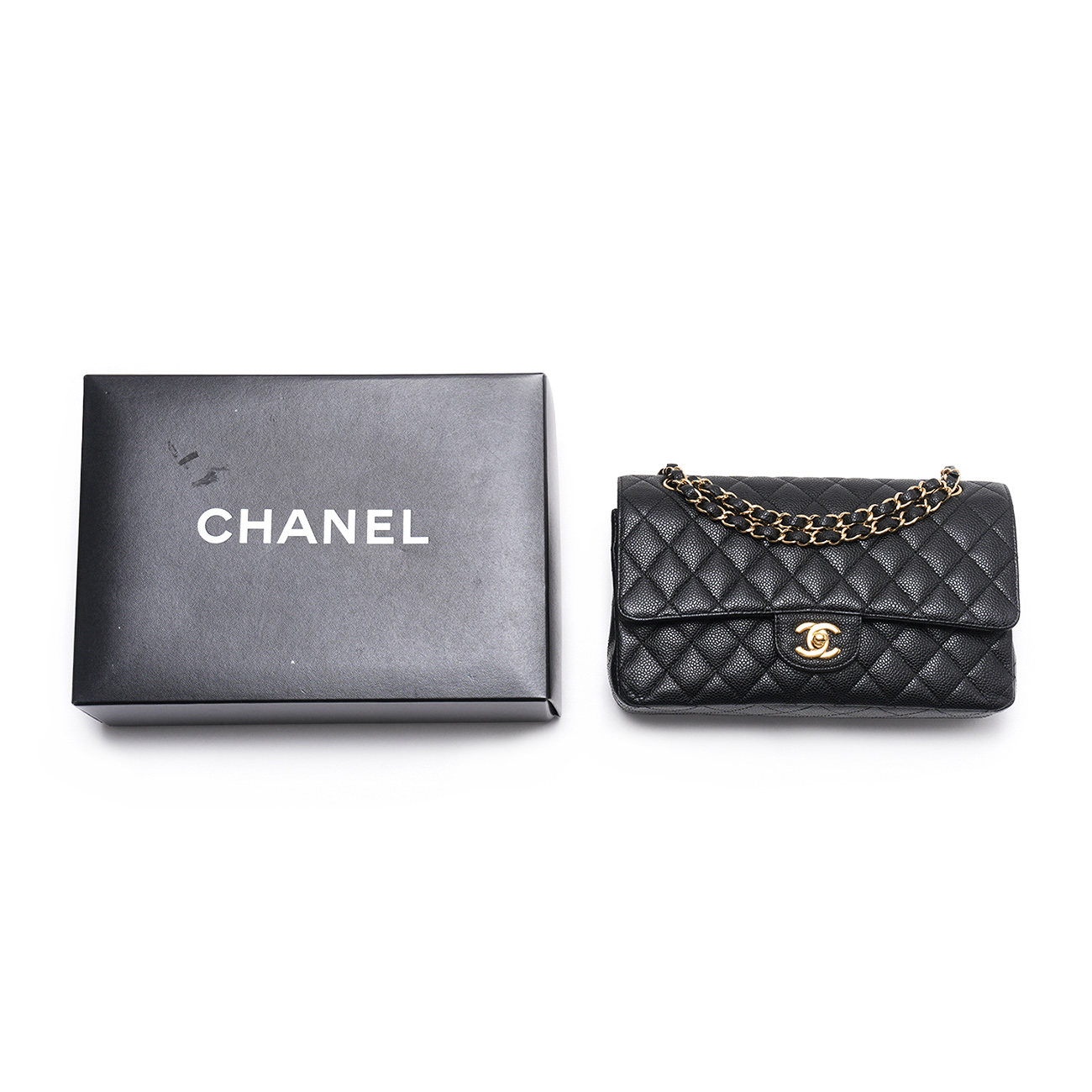 CHANEL(USED)샤넬 캐비어 클래식 미듐 플랩백