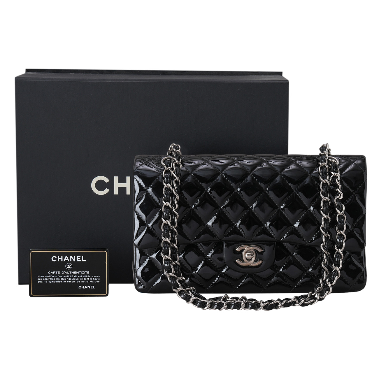 CHANEL(USED)샤넬 페이던트 클래식 미듐 플랩백