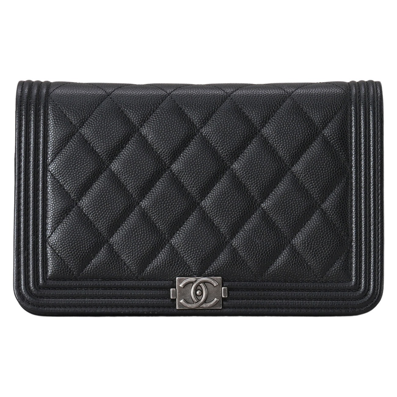 CHANEL(USED)샤넬 캐비어 보이샤넬 WOC