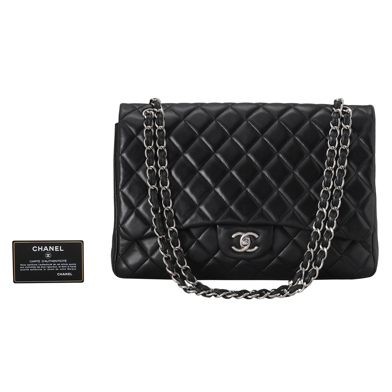 CHANEL(USED)샤넬 램스킨 클래식 맥시 플랩백