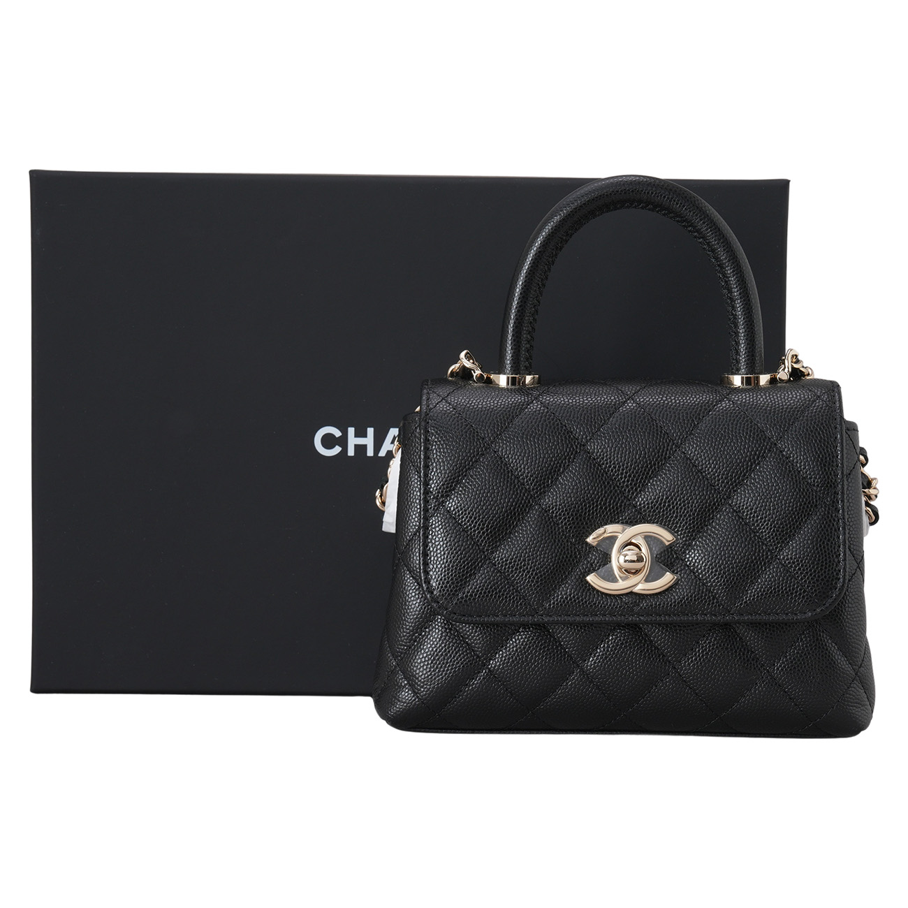 CHANEL(USED)샤넬 캐비어 코코핸들 미니