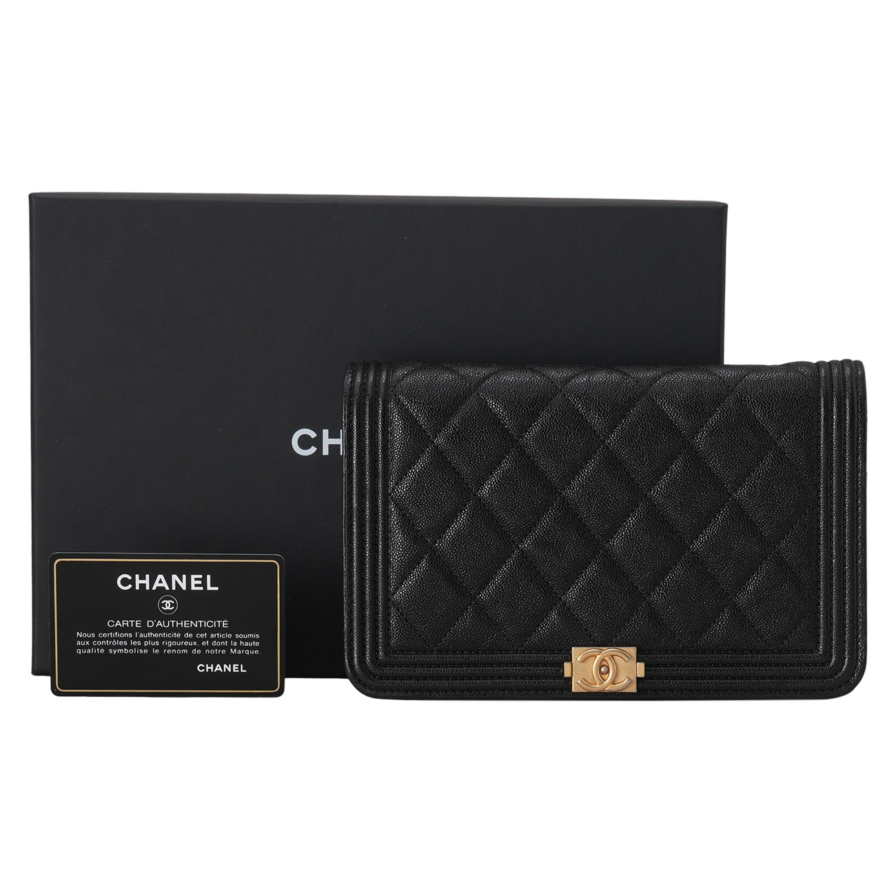 CHANEL(USED)샤넬 캐비어 보이샤넬 WOC