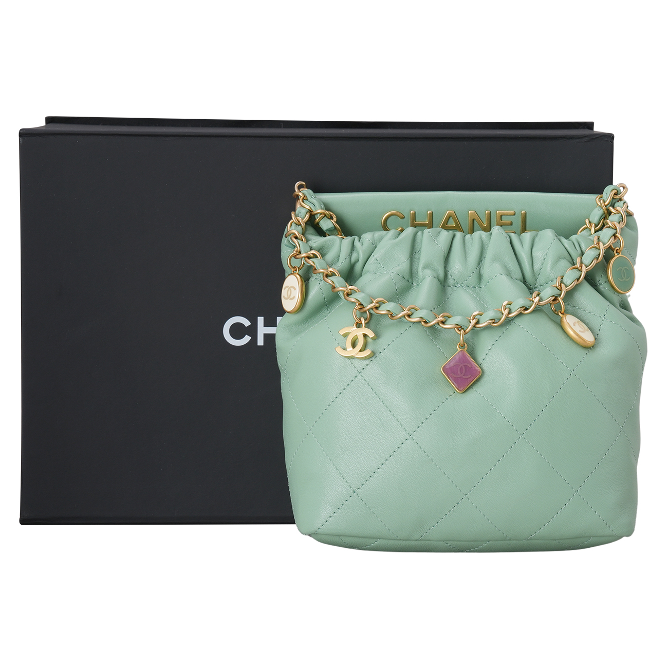 CHANEL(USED)샤넬 시즌 체인 버킷백