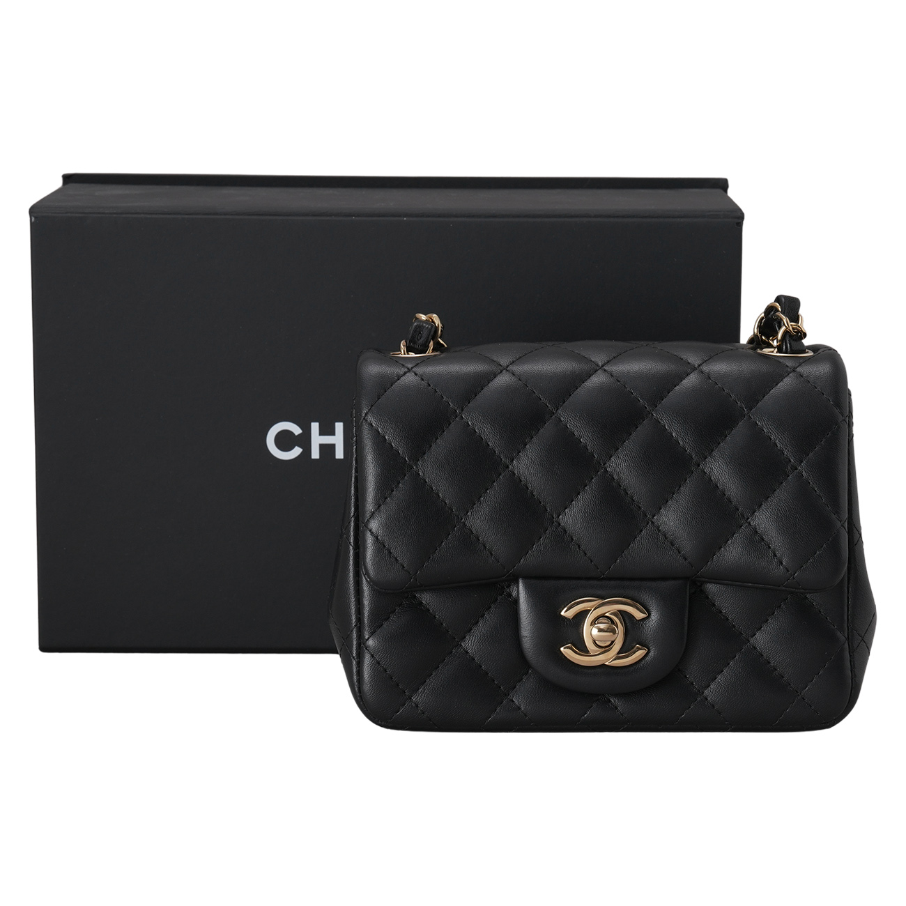 CHANEL(USED)샤넬 A35200 램스킨 클래식 쁘띠삭