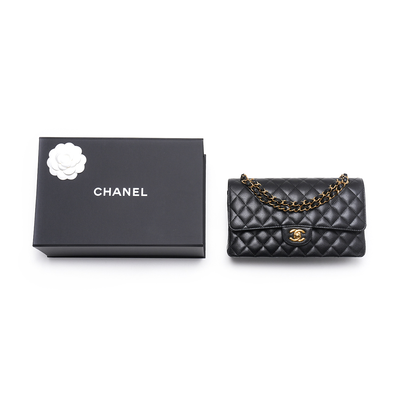 CHANEL(USED)샤넬 캐비어 클래식 미듐 플랩백