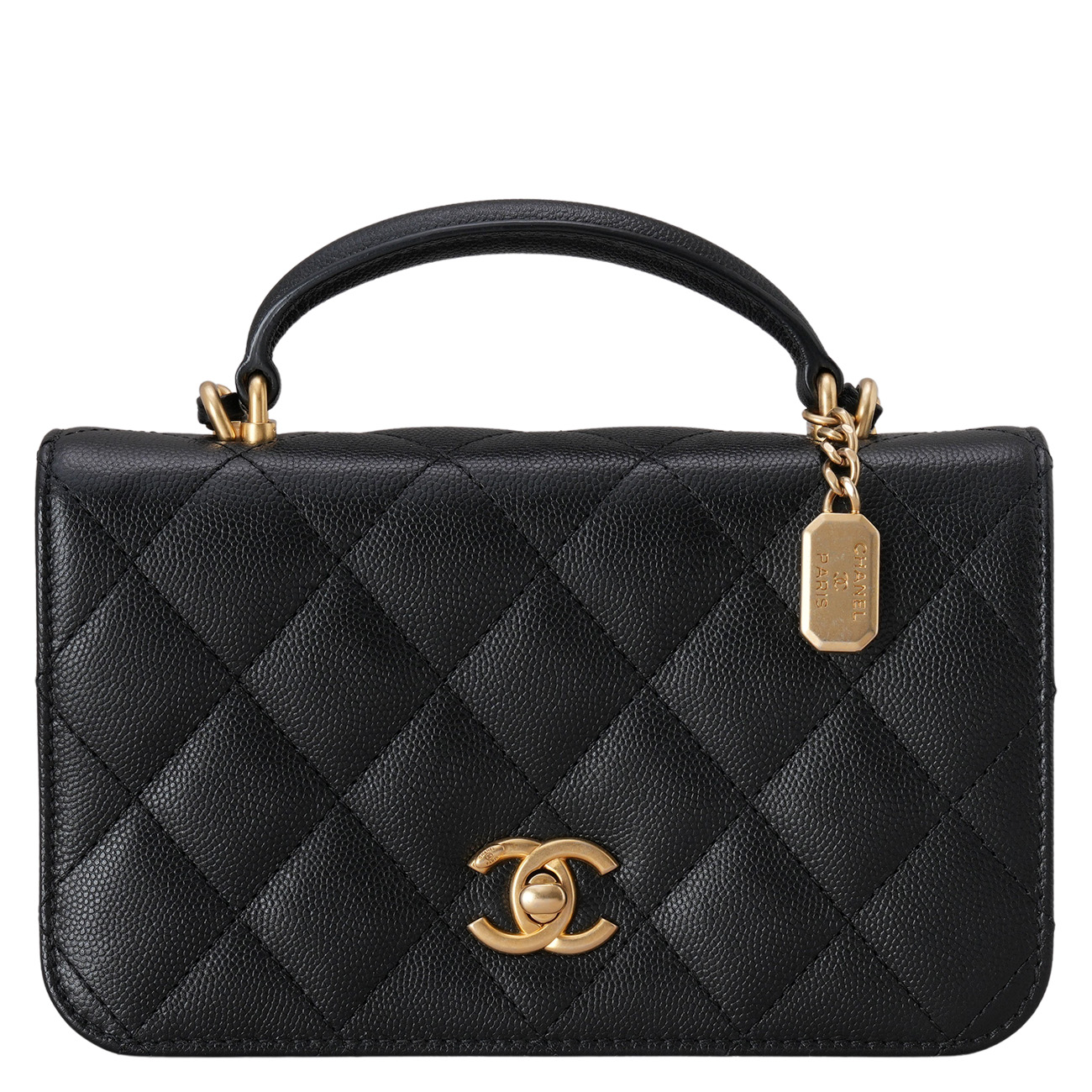 CHANEL(USED)샤넬 AS4284 탑핸들 미니 플랩백