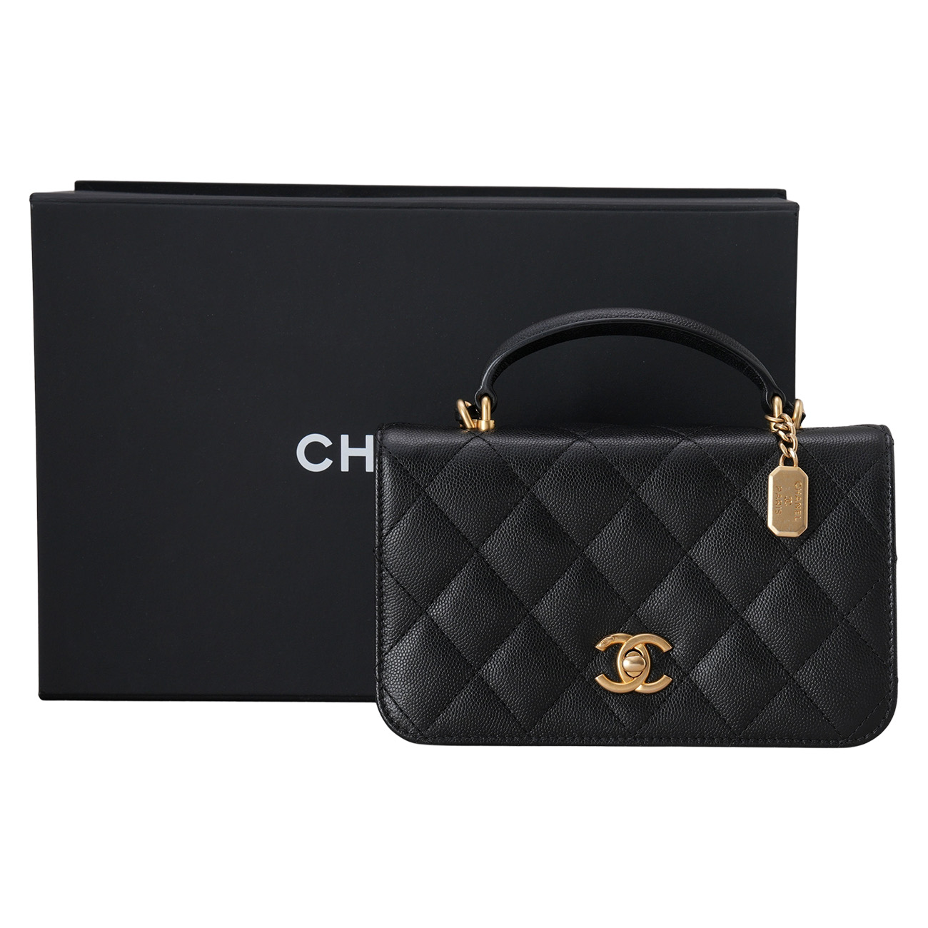 CHANEL(USED)샤넬 AS4284 탑핸들 미니 플랩백