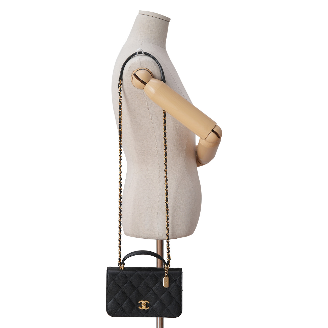 CHANEL(USED)샤넬 AS4284 탑핸들 미니 플랩백