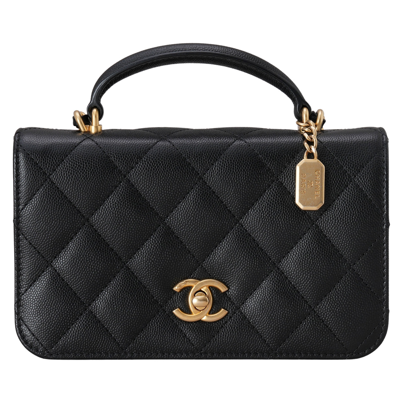 CHANEL(USED)샤넬 AS4284 탑핸들 미니 플랩백