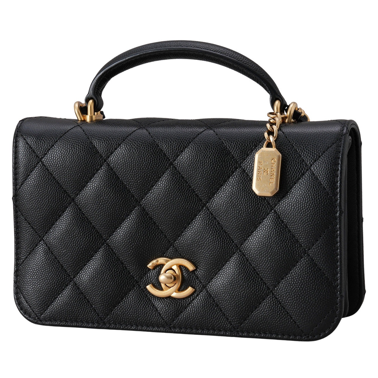 CHANEL(USED)샤넬 AS4284 탑핸들 미니 플랩백