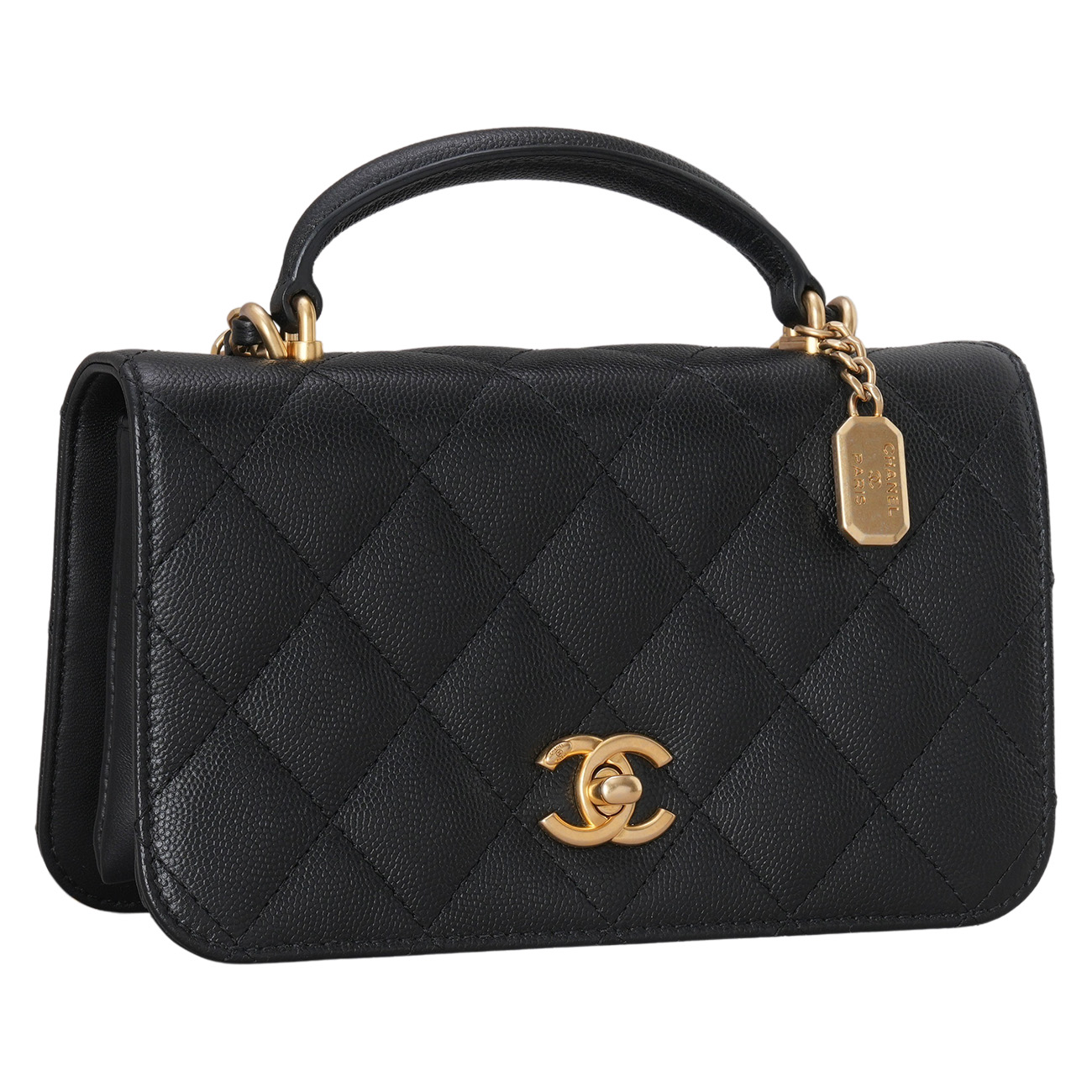 CHANEL(USED)샤넬 AS4284 탑핸들 미니 플랩백