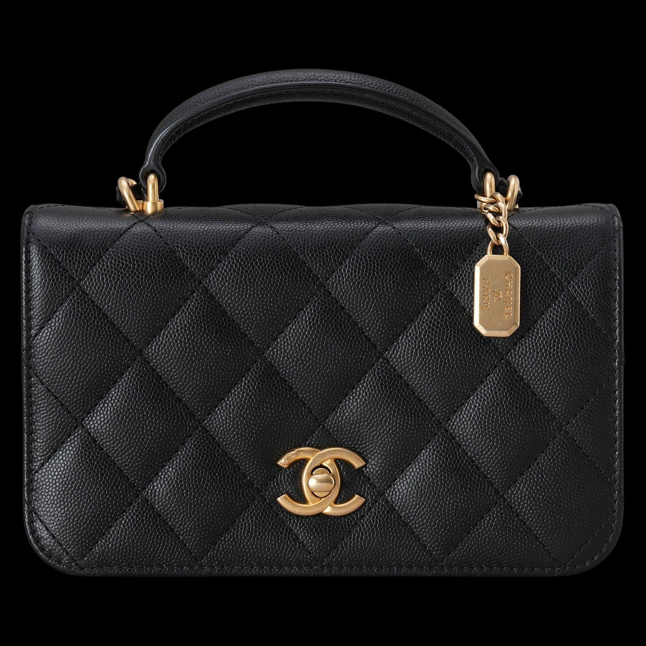 CHANEL(USED)샤넬 AS4284 탑핸들 미니 플랩백