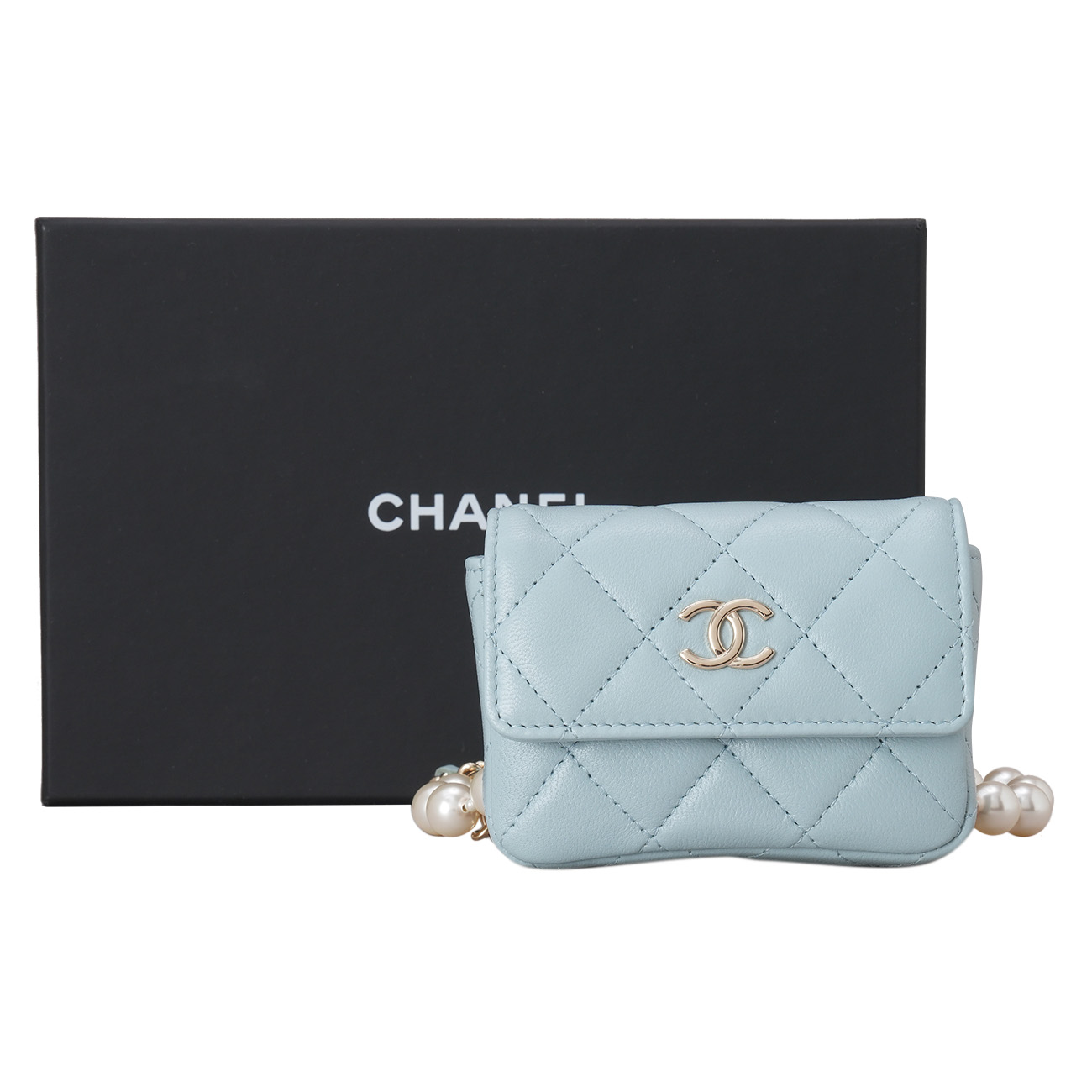 CHANEL(USED)샤넬 시즌 진주 미니 벨트백