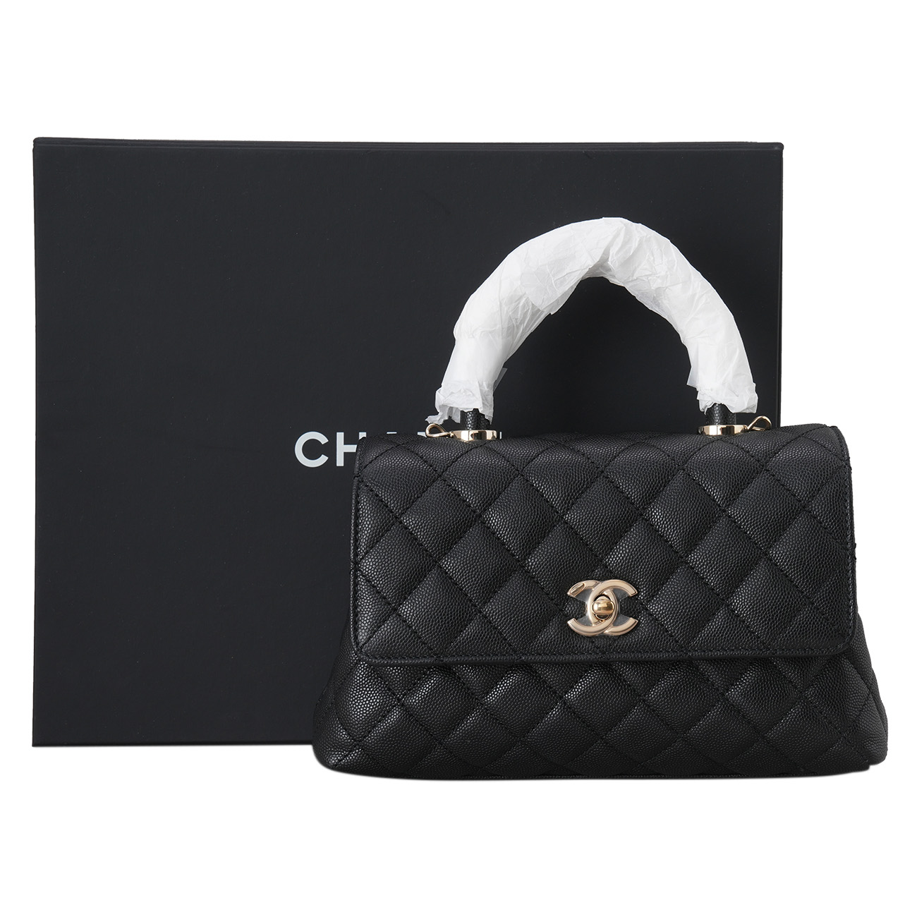 CHANEL(USED)샤넬 캐비어 코코핸들 스몰