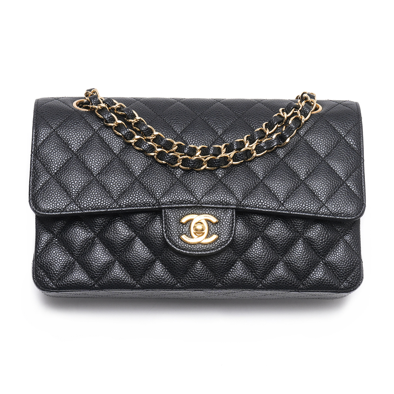 CHANEL(USED)샤넬 캐비어 클래식 미듐 플랩백