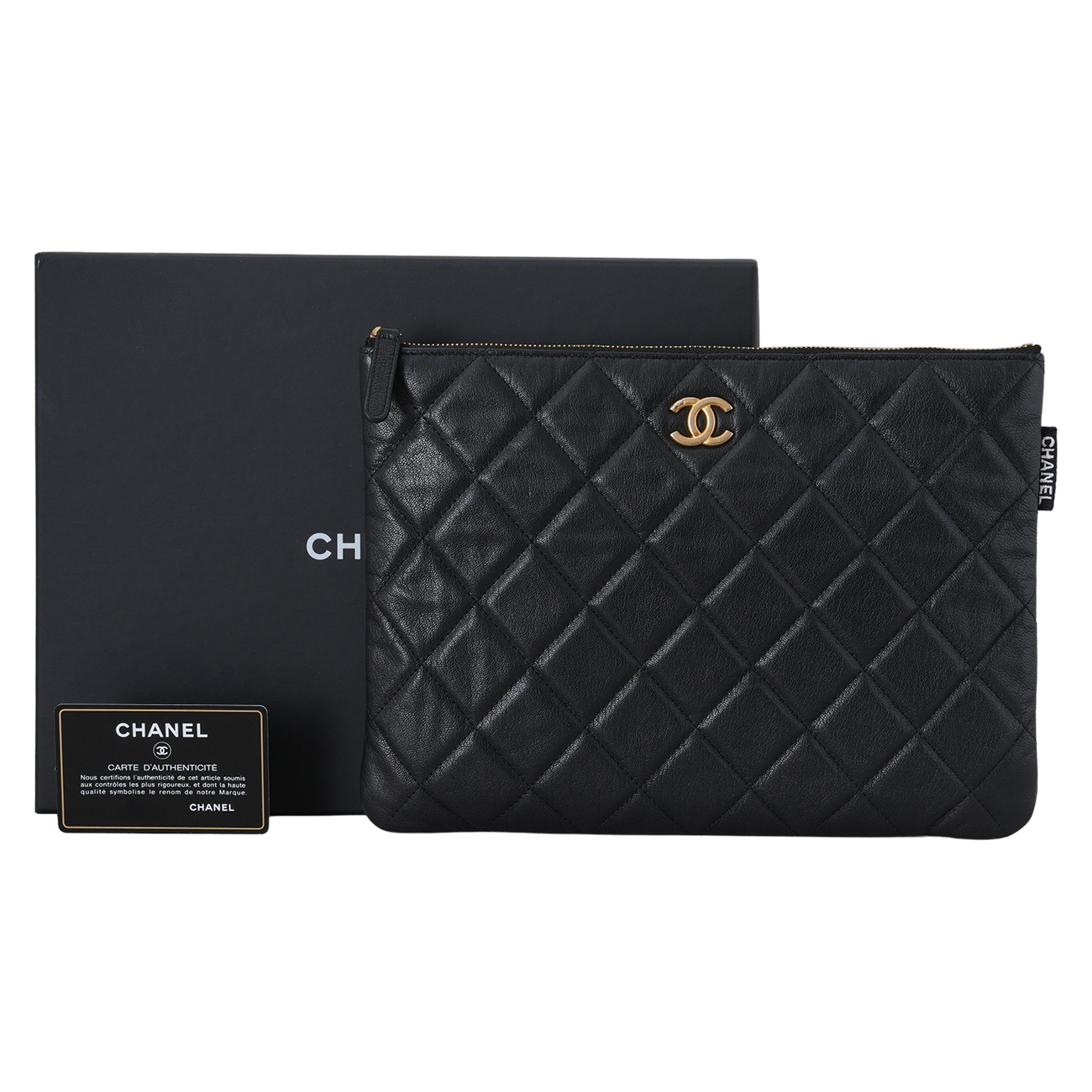 CHANEL(USED)샤넬 시즌 클러치 뉴미듐