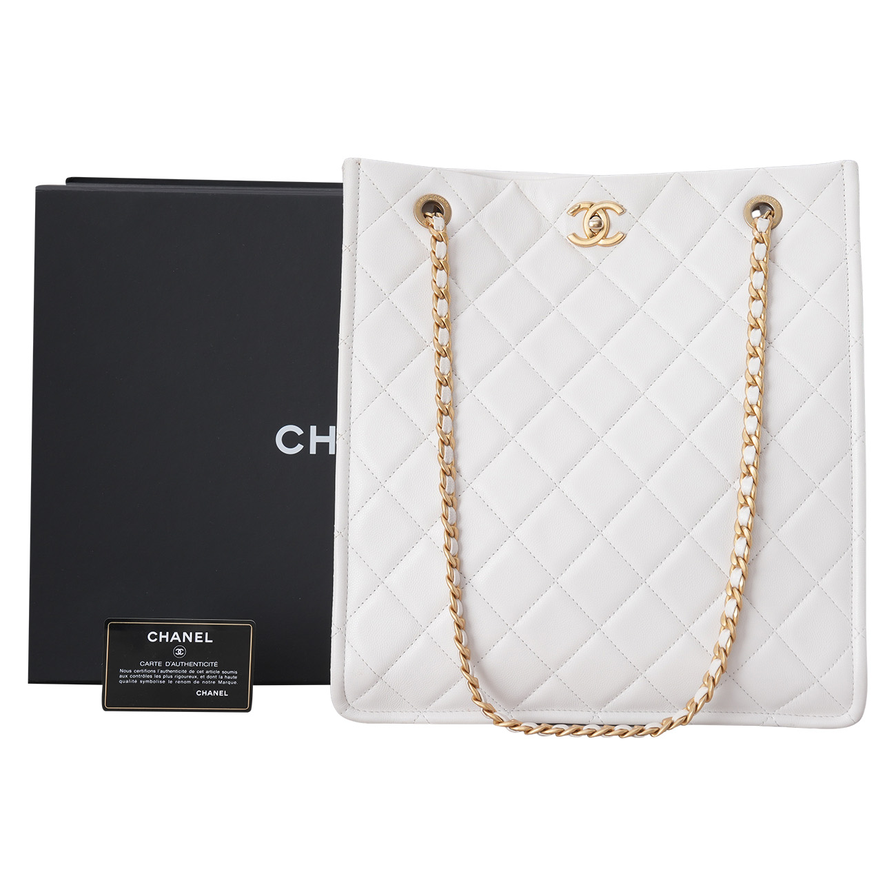 CHANEL(USED)샤넬 시즌 캐비어 쇼퍼백