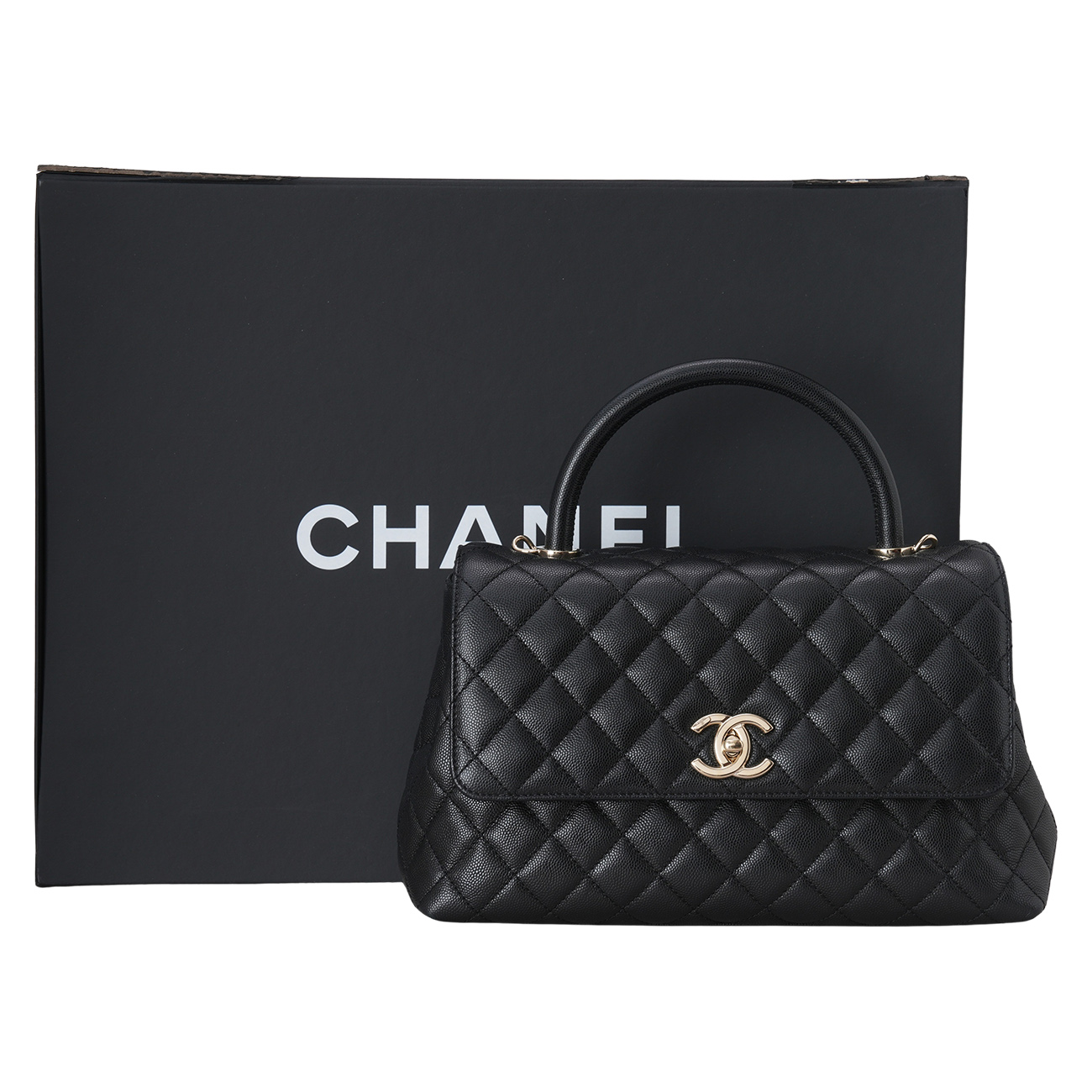 CHANEL(USED)샤넬 캐비어 코코핸들 미듐