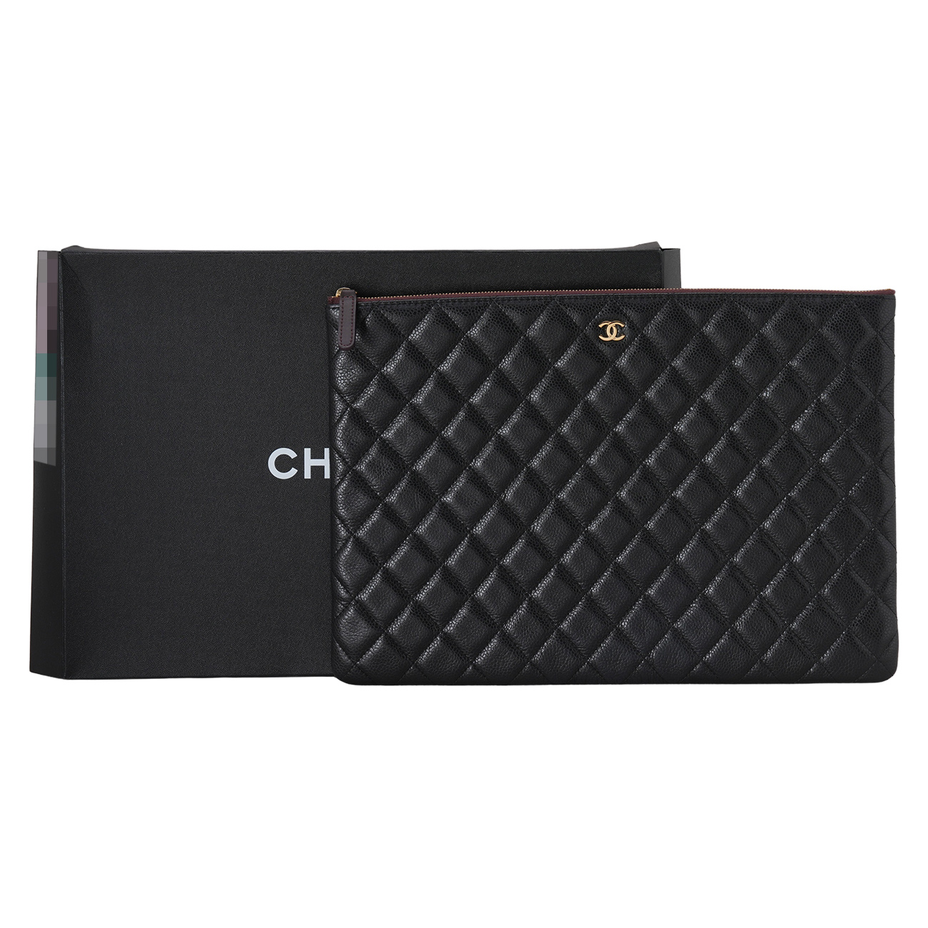 CHANEL(USED)샤넬 캐비어 클래식 클러치 라지