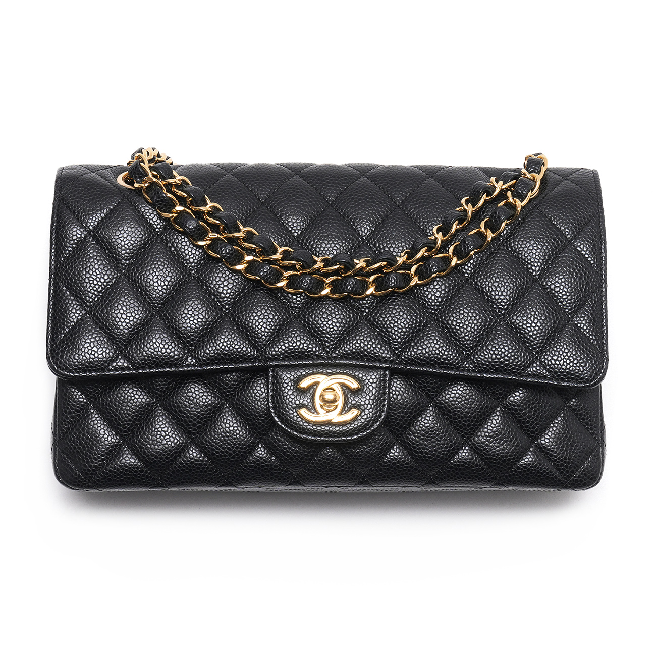 CHANEL(USED)샤넬 캐비어 클래식 미듐 플랩백