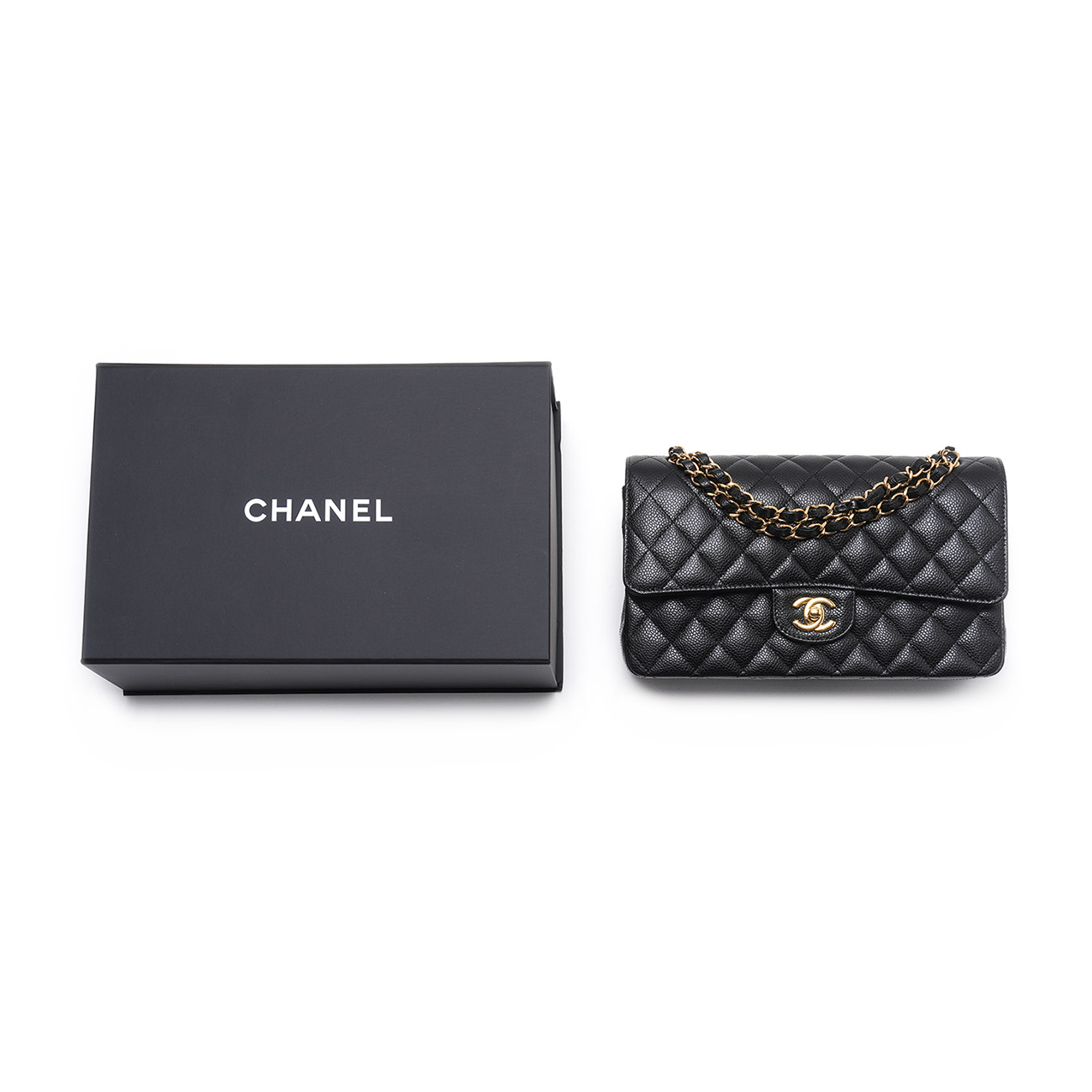 CHANEL(USED)샤넬 캐비어 클래식 미듐 플랩백