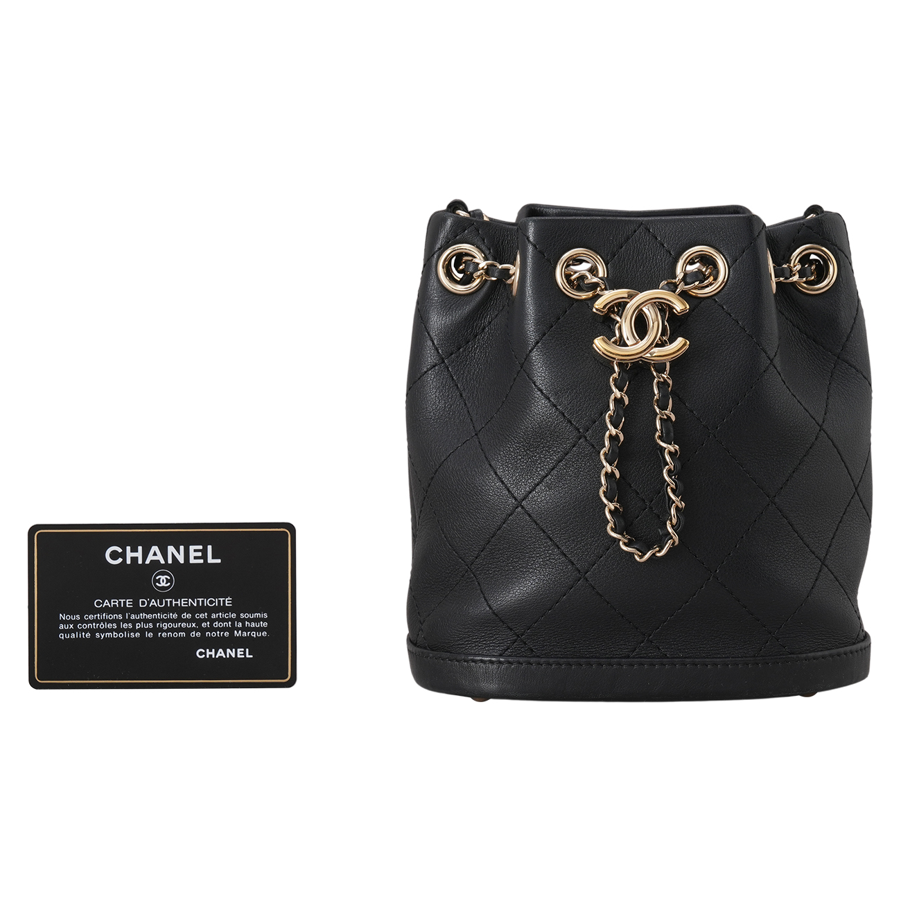 CHANEL(USED)샤넬 시즌 CC로고 드로스트링