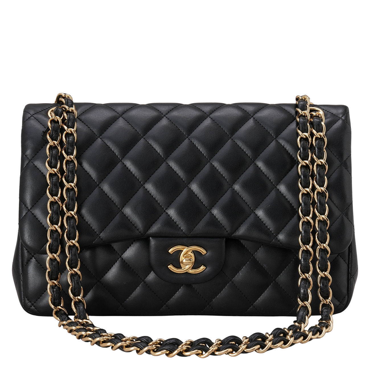 CHANEL(USED)샤넬 램스킨 클래식 점보 플랩백