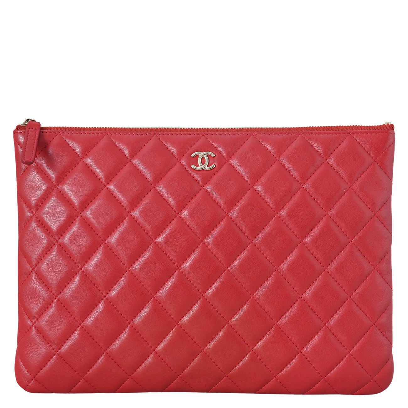 CHANEL(USED)샤넬 램스킨 클래식 클러치 뉴미듐