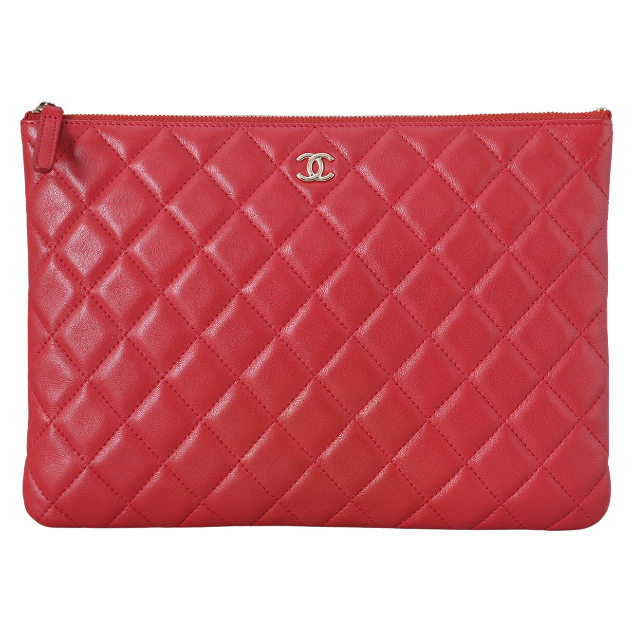 CHANEL(USED)샤넬 램스킨 클래식 클러치 뉴미듐