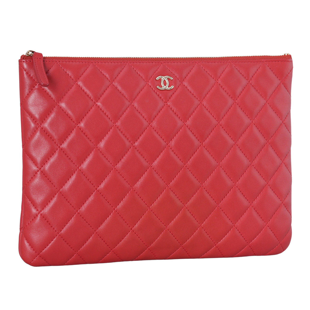 CHANEL(USED)샤넬 램스킨 클래식 클러치 뉴미듐