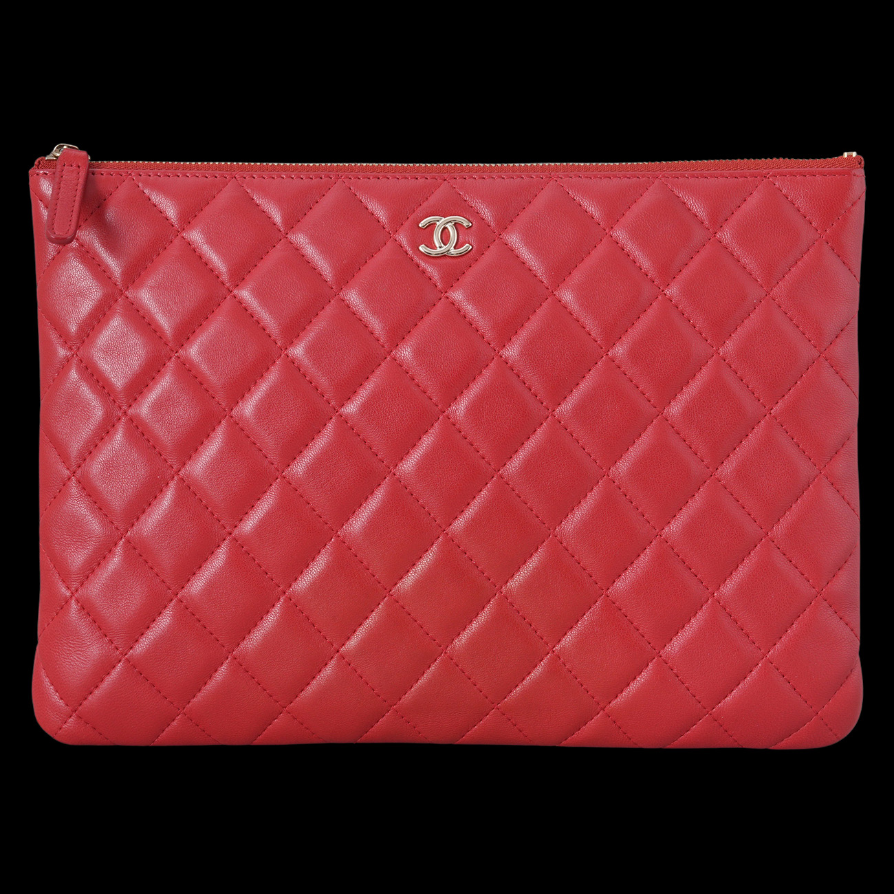 CHANEL(USED)샤넬 램스킨 클래식 클러치 뉴미듐