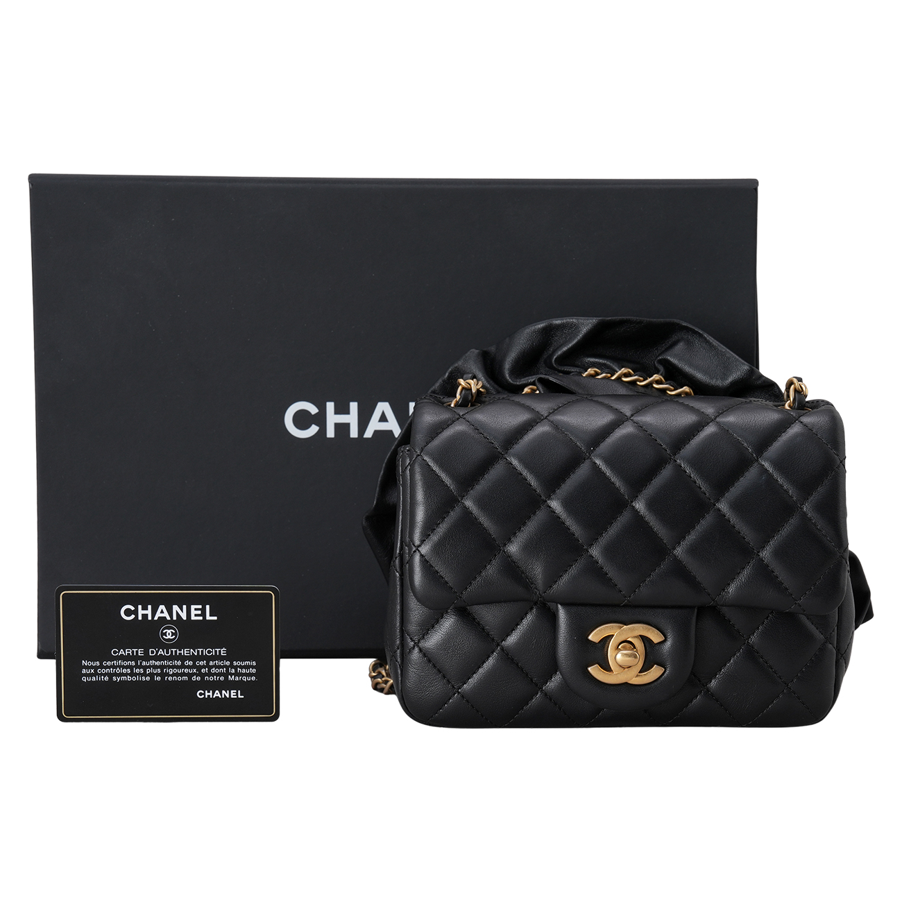 CHANEL(USED)샤넬 시즌 쁘띠삭 리본스트랩