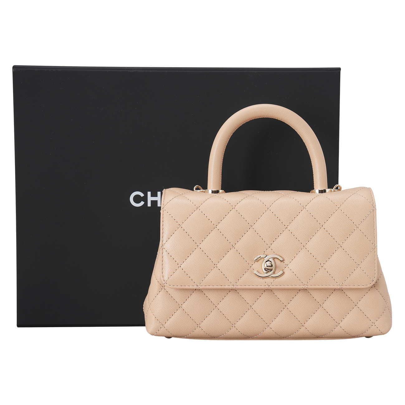 CHANEL(USED)샤넬 캐비어 코코핸들 23