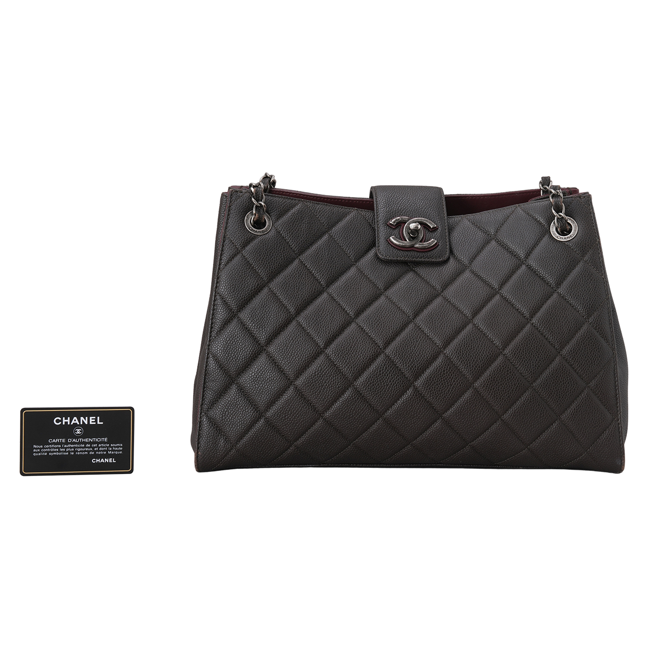 CHANEL(USED)샤넬 시즌 캐비어 체인 쇼퍼백
