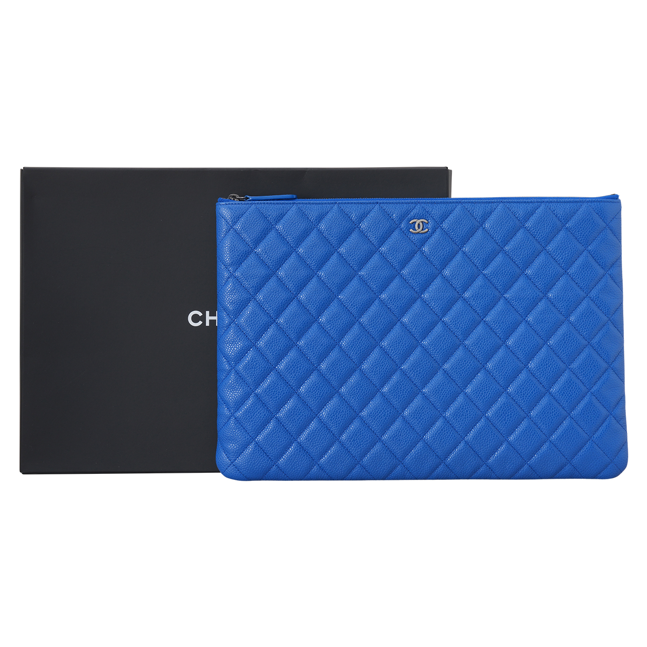 CHANEL(USED)샤넬 캐비어 클래식 클러치 라지
