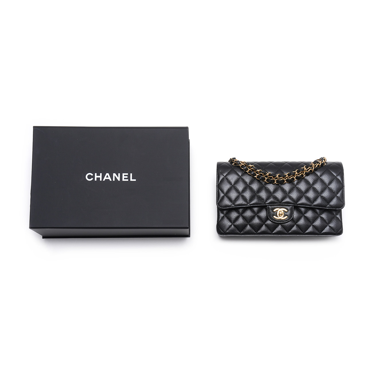CHANEL(USED)샤넬 캐비어 클래식 미듐 플랩백