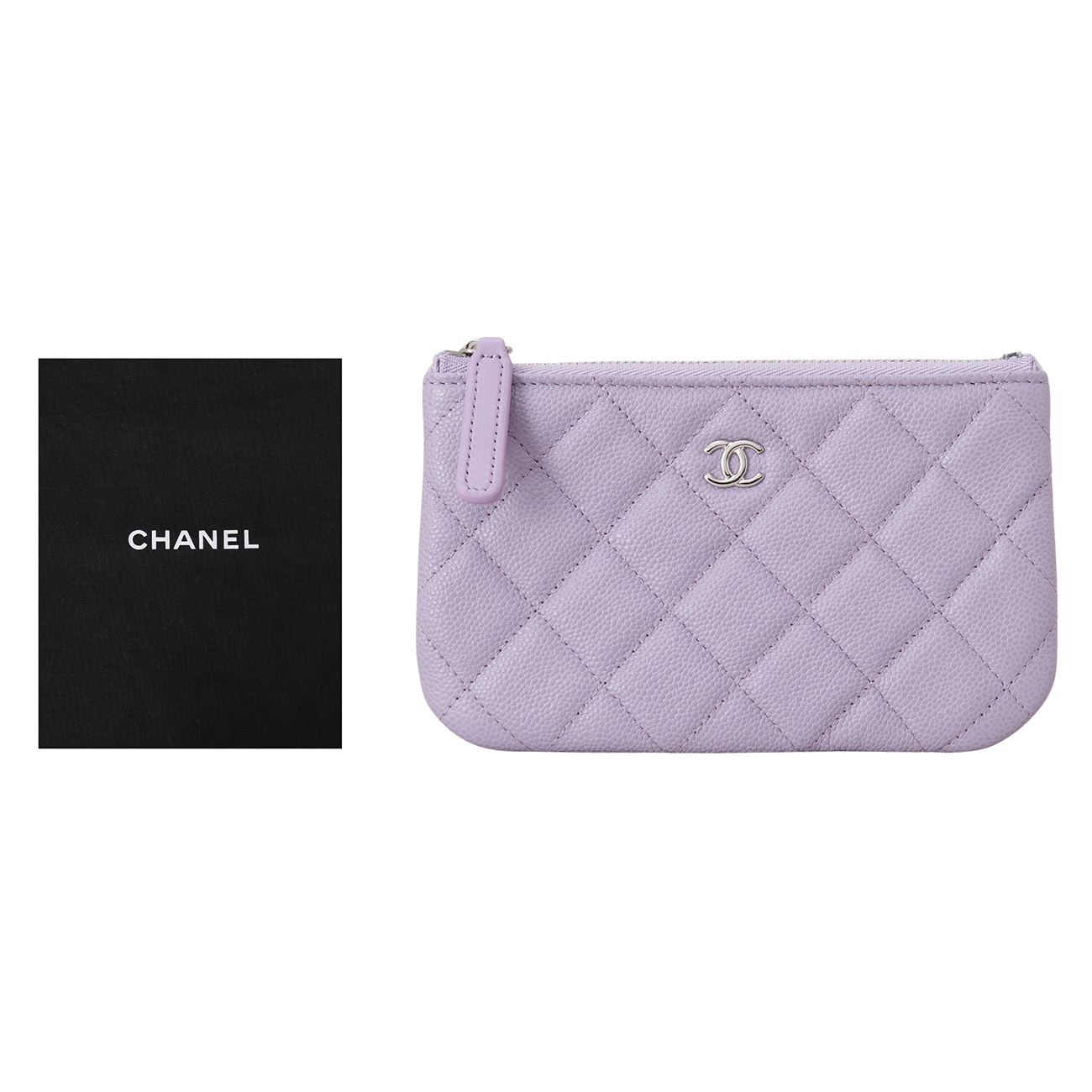 CHANEL(USED)샤넬 A82365 캐비어 클래식 파우치 클러치