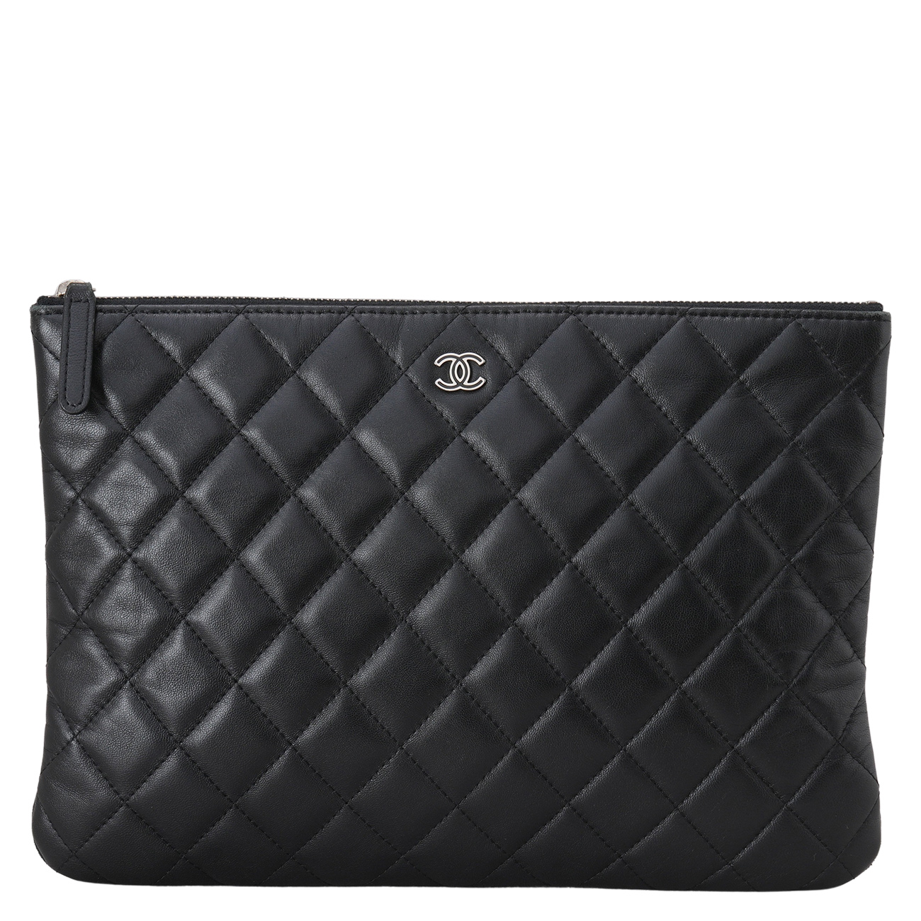 CHANEL(USED)샤넬 램스킨 클래식 클러치 뉴미듐