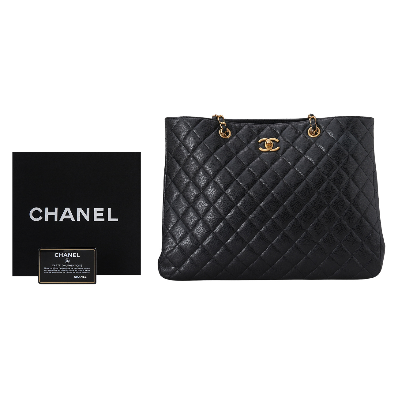 CHANEL(USED)샤넬  A91046 캐비어 타임리스 쇼퍼백