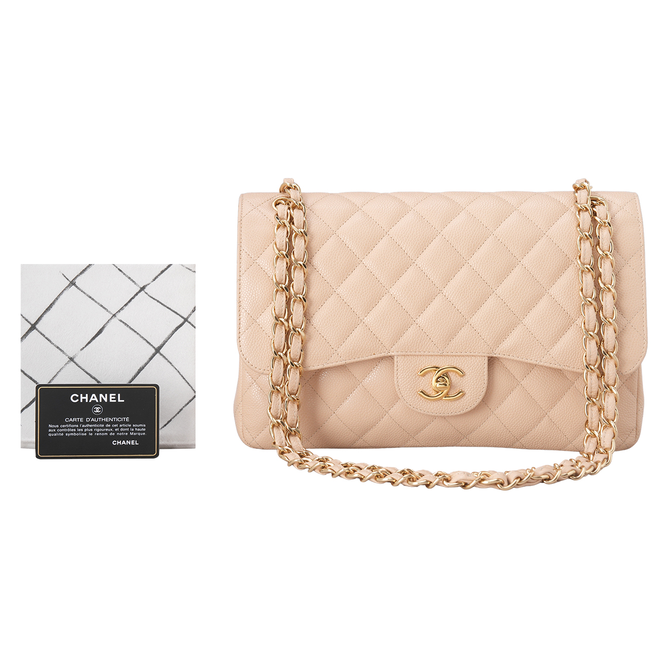 CHANEL(USED)샤넬 캐비어 클래식 점보 플랩백